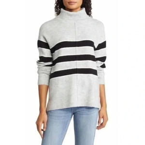 CASLON striped turtleneck sweater Small